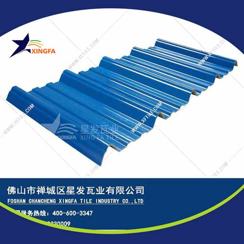 厚度3.0mm蓝色900型PVC塑胶瓦 自贡工程钢结构厂房防腐隔热塑料瓦 pvc多层防腐瓦生产网上销售